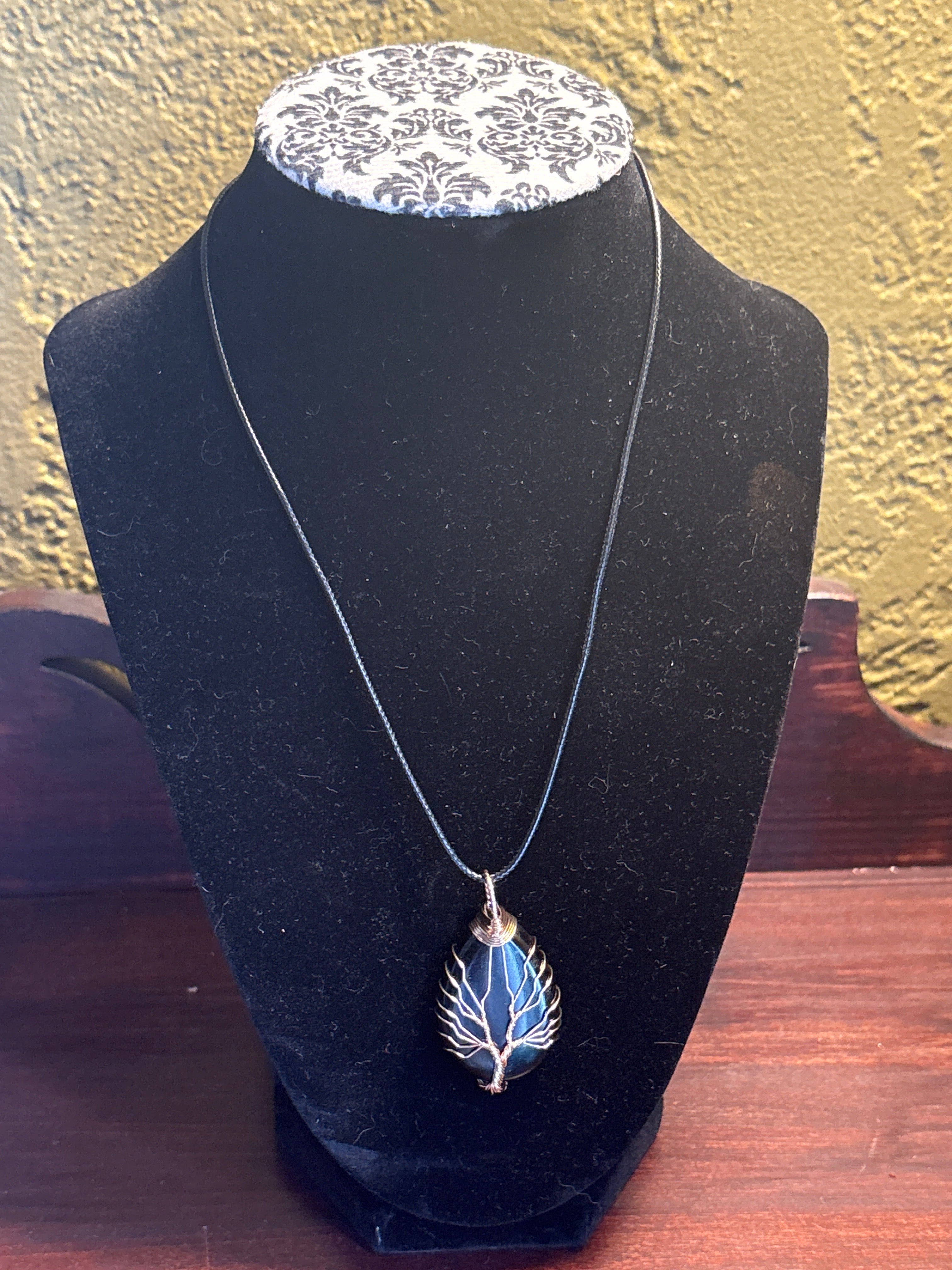 Wire wrapped Obsidian