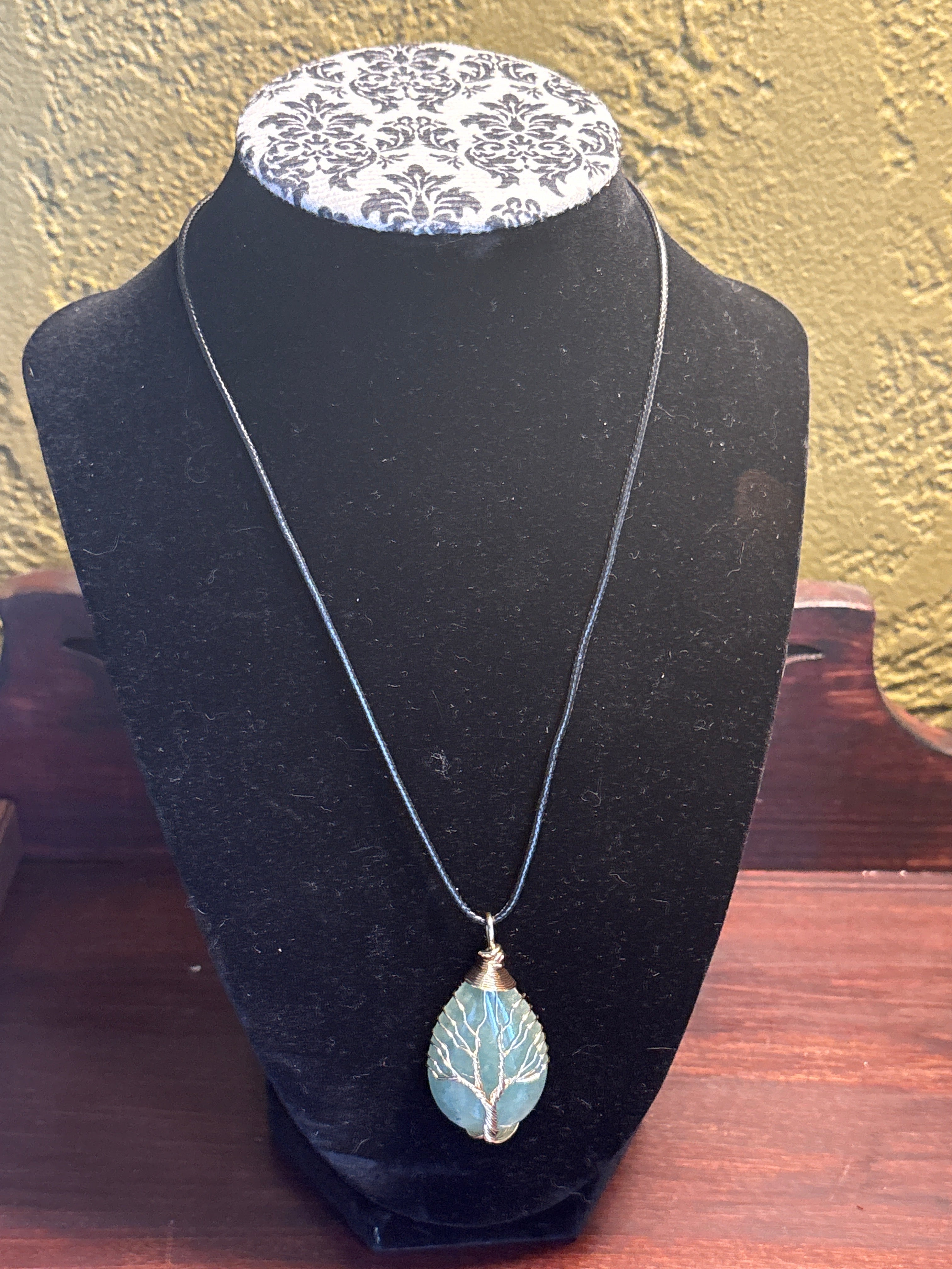 Wire wrapped Green Adventurine