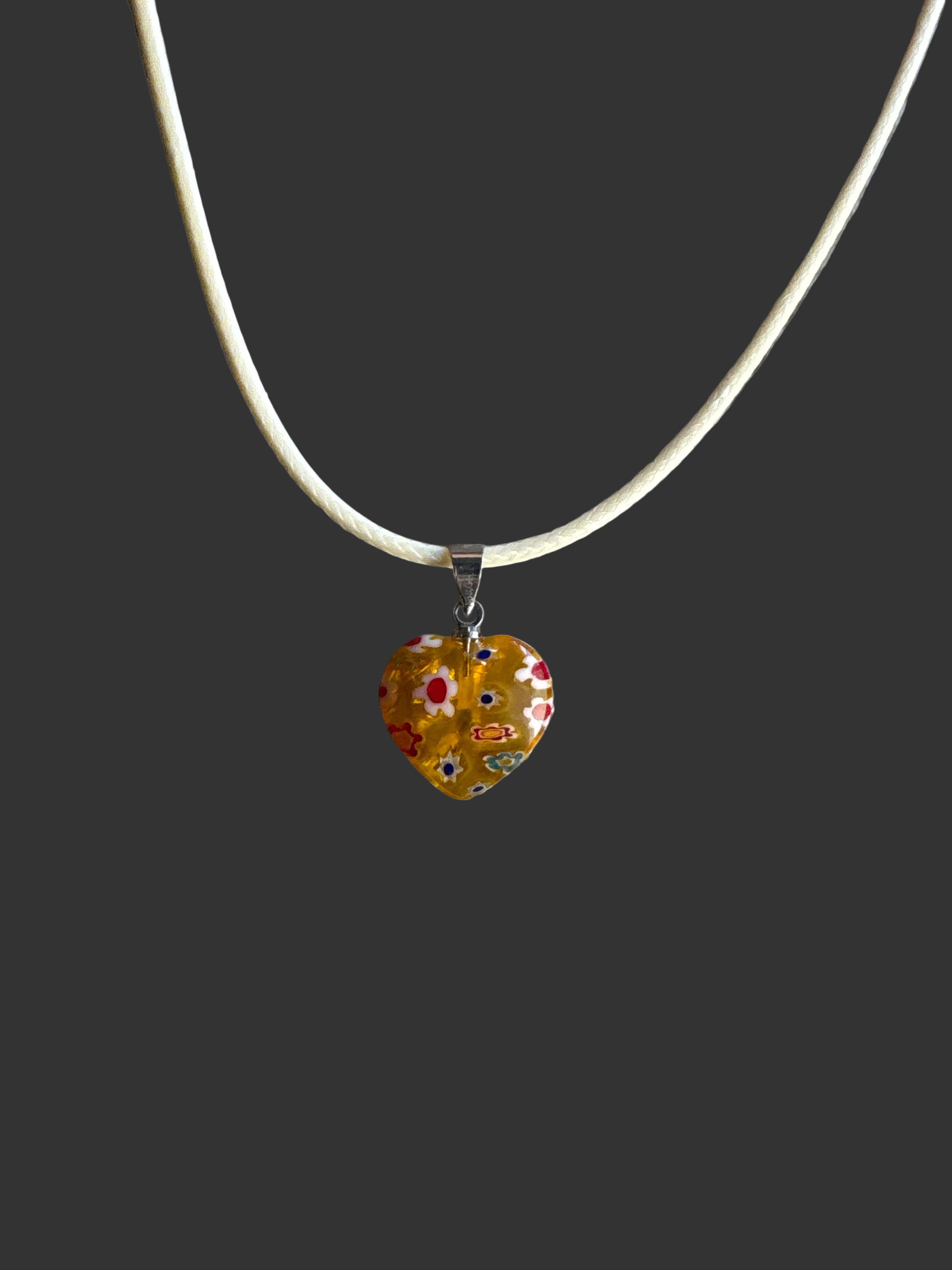 Krishna’s Kids Corner - assorted color heart necklace