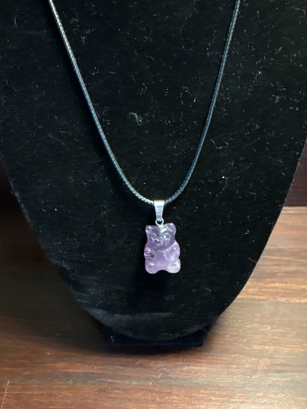 Amethyst Gummy Bear Necklace