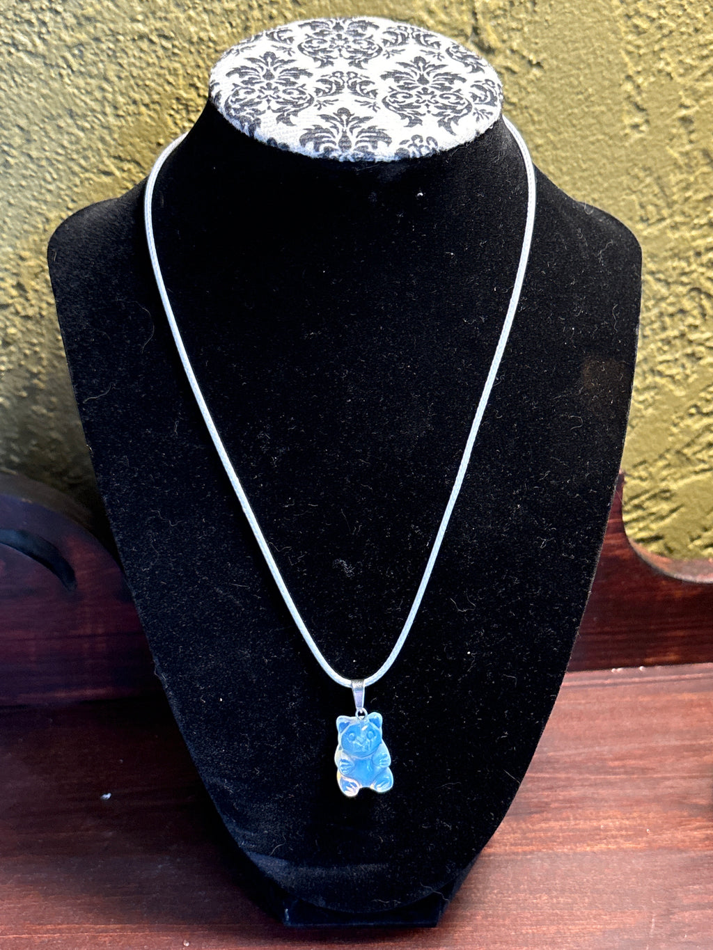Moonstone Gummy Bear Necklace