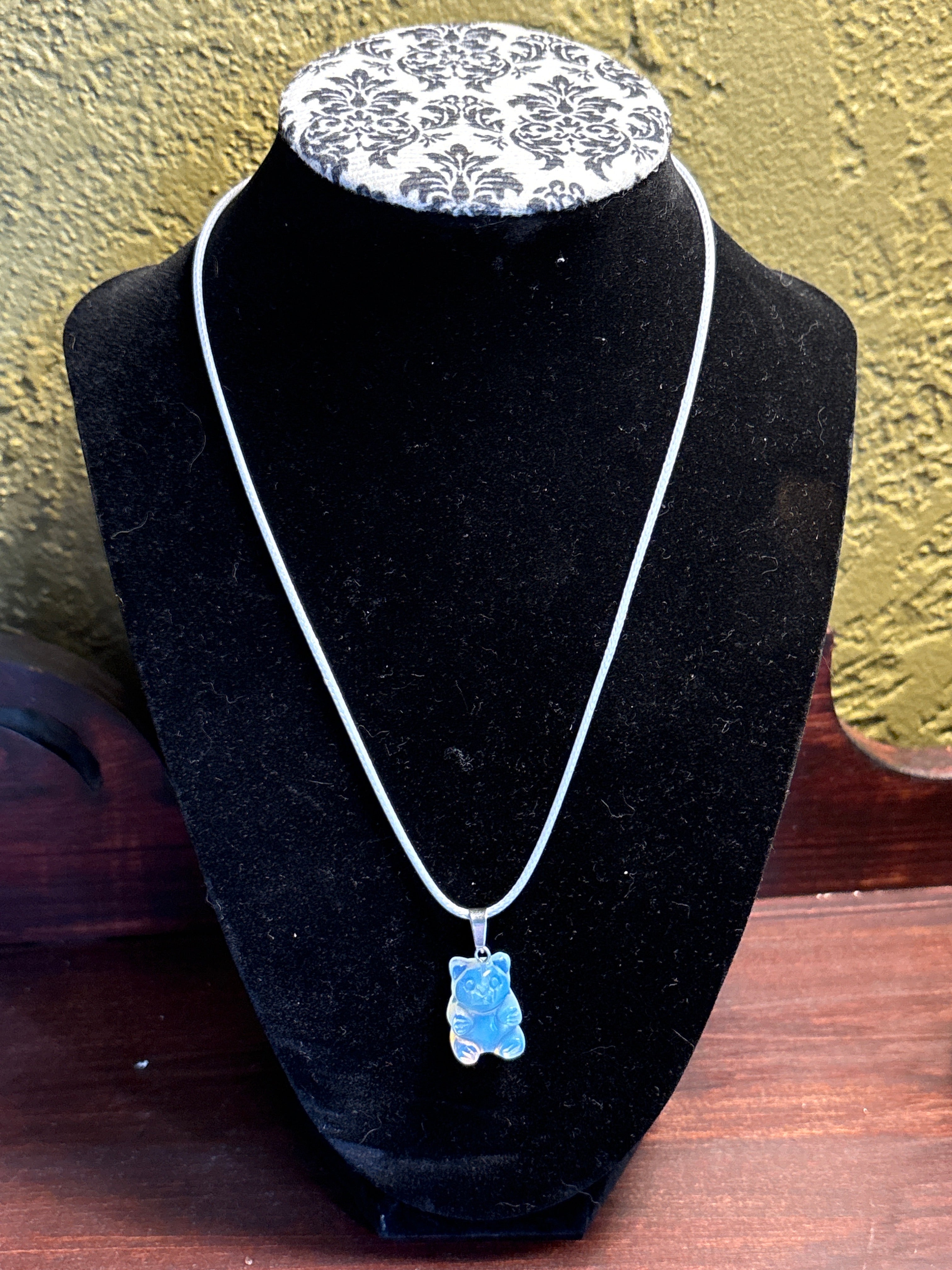 Moonstone Gummy Bear Necklace