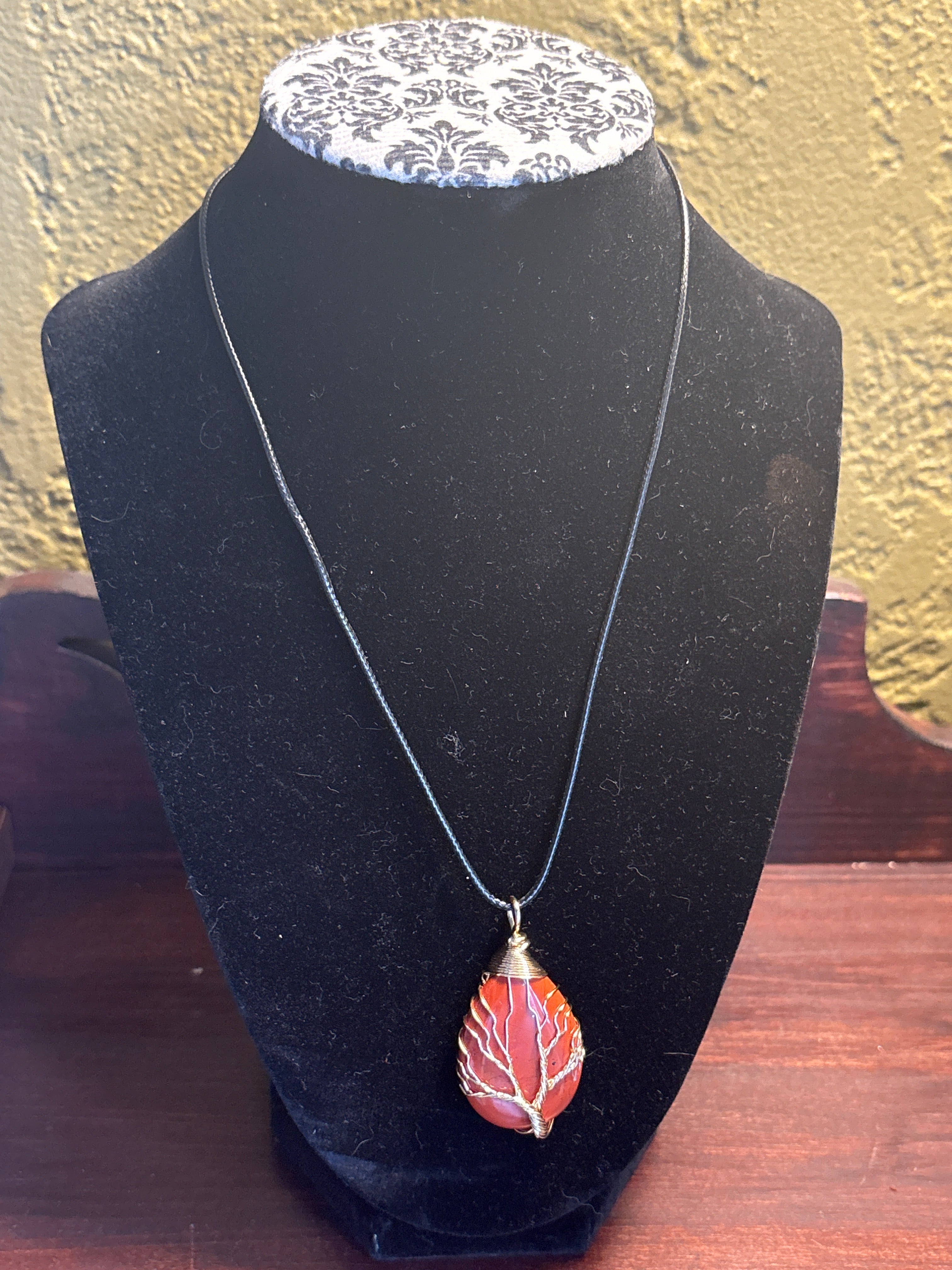 Wire wrapped Red Jasper