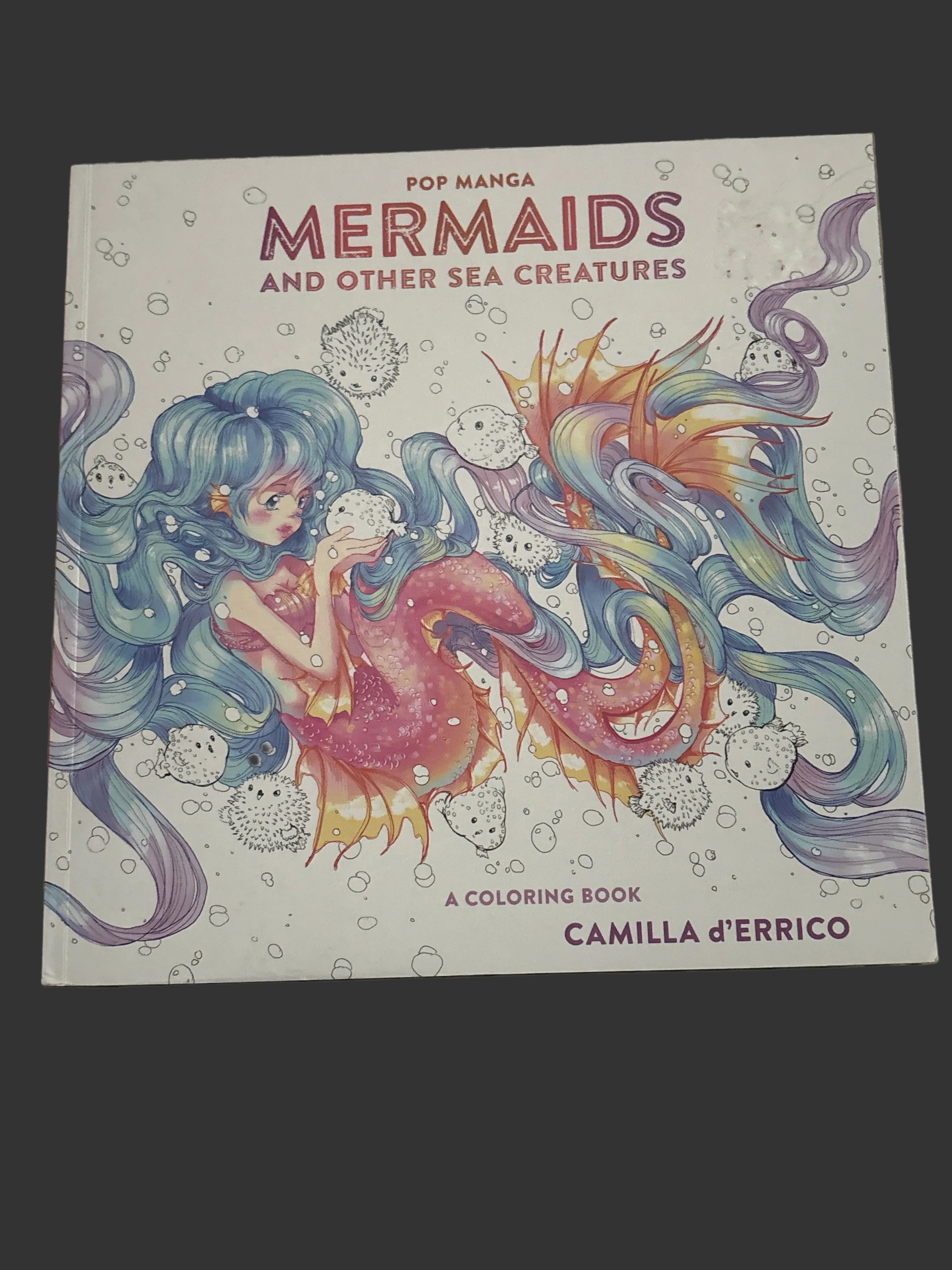 Coloring Book-Pop Manga Mermaids