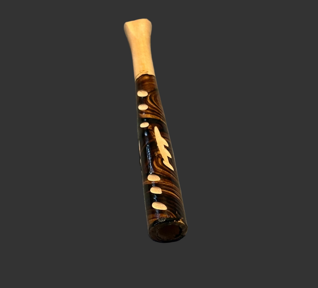 Wooden cigarette holder