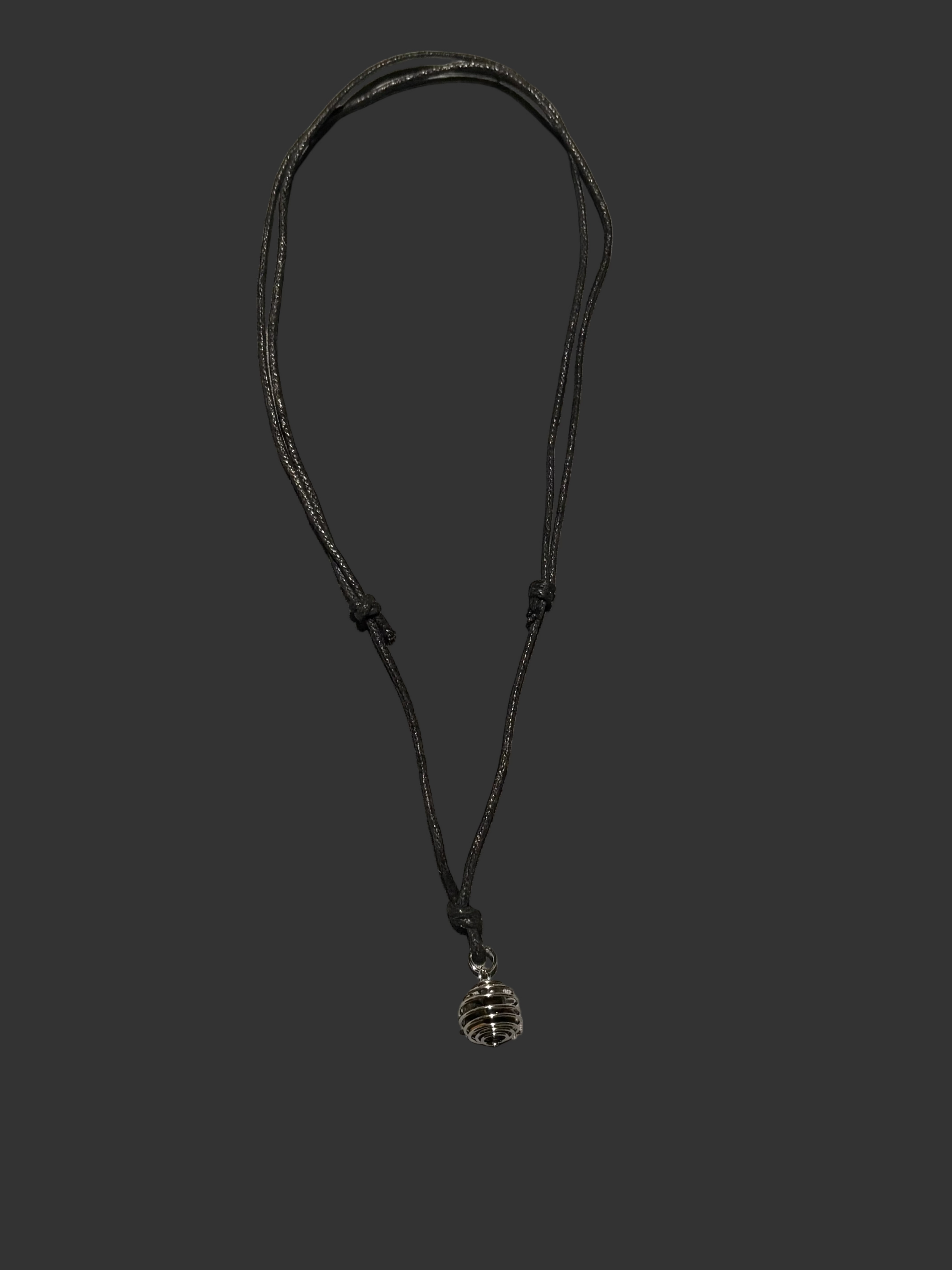 Small crystal cage necklace