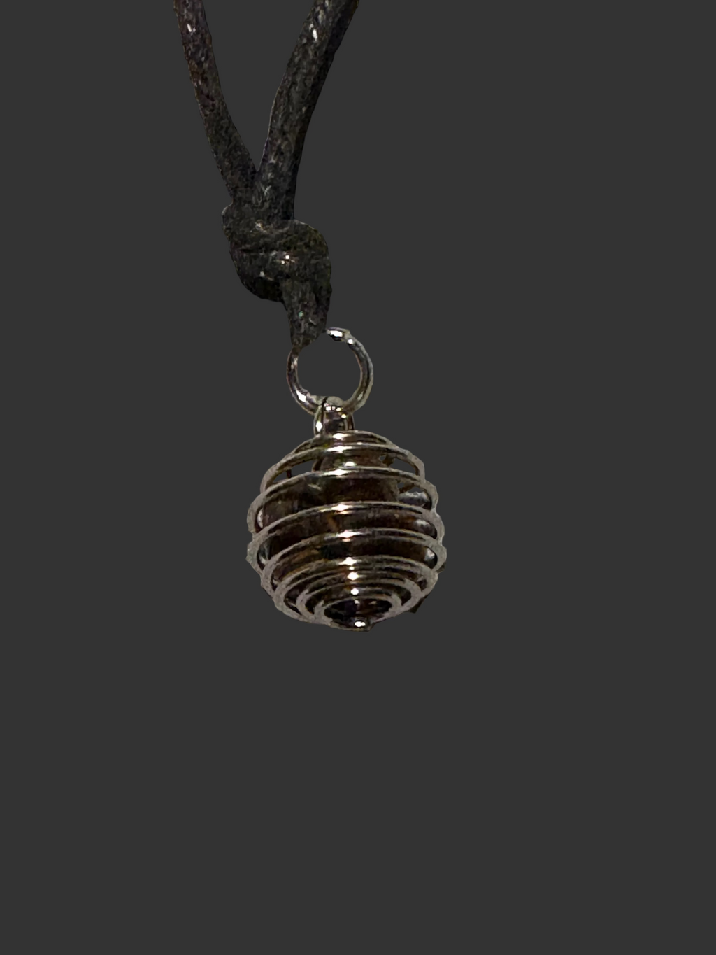 Small crystal cage necklace