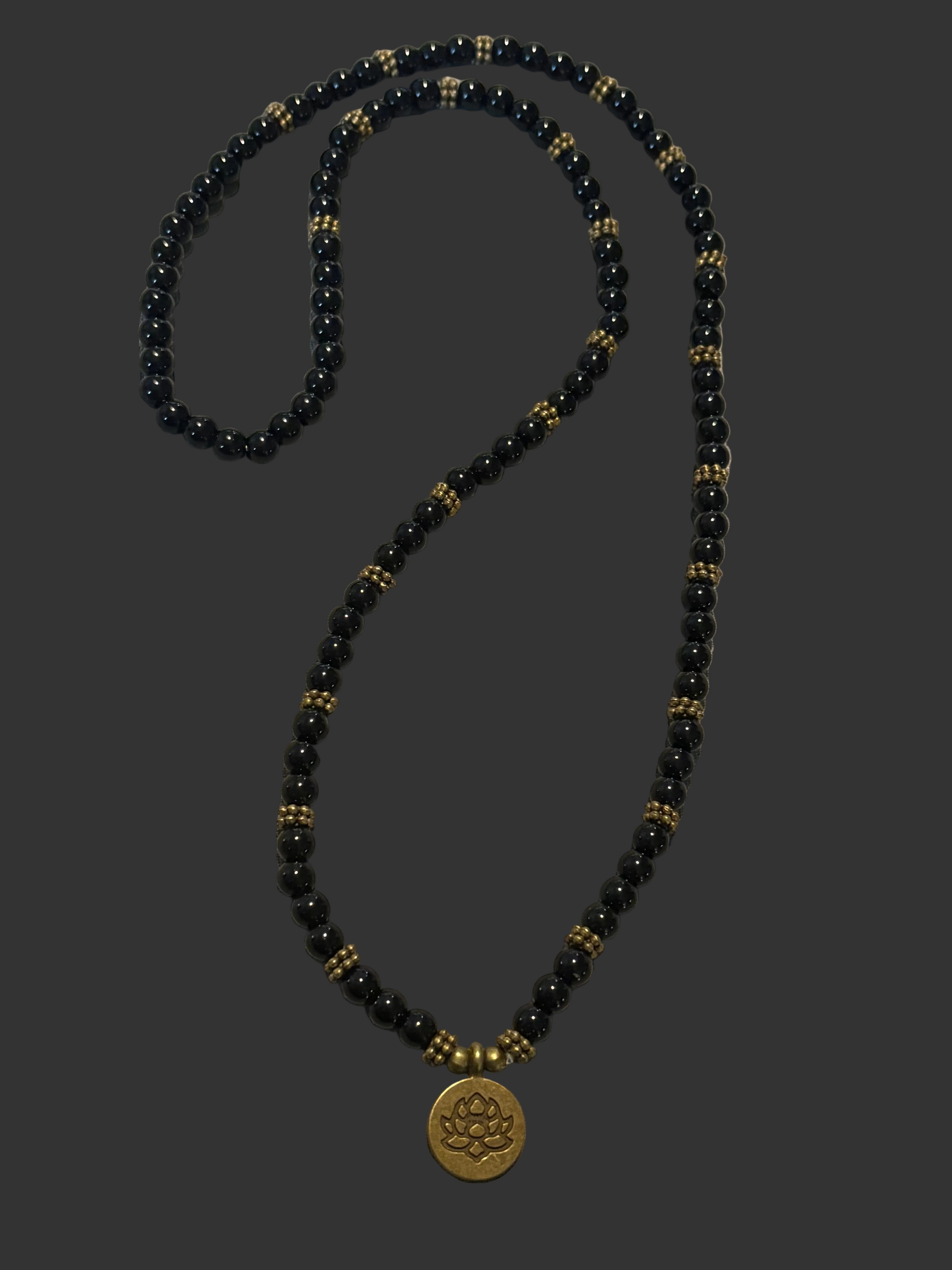 Black onyx bead bracelet