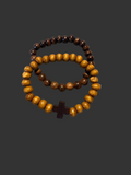 Bamboo bead bracelet set